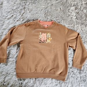 Autumn theme crewneck sweatshirt